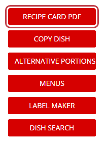 The Recipe Card PDF button on the dish page